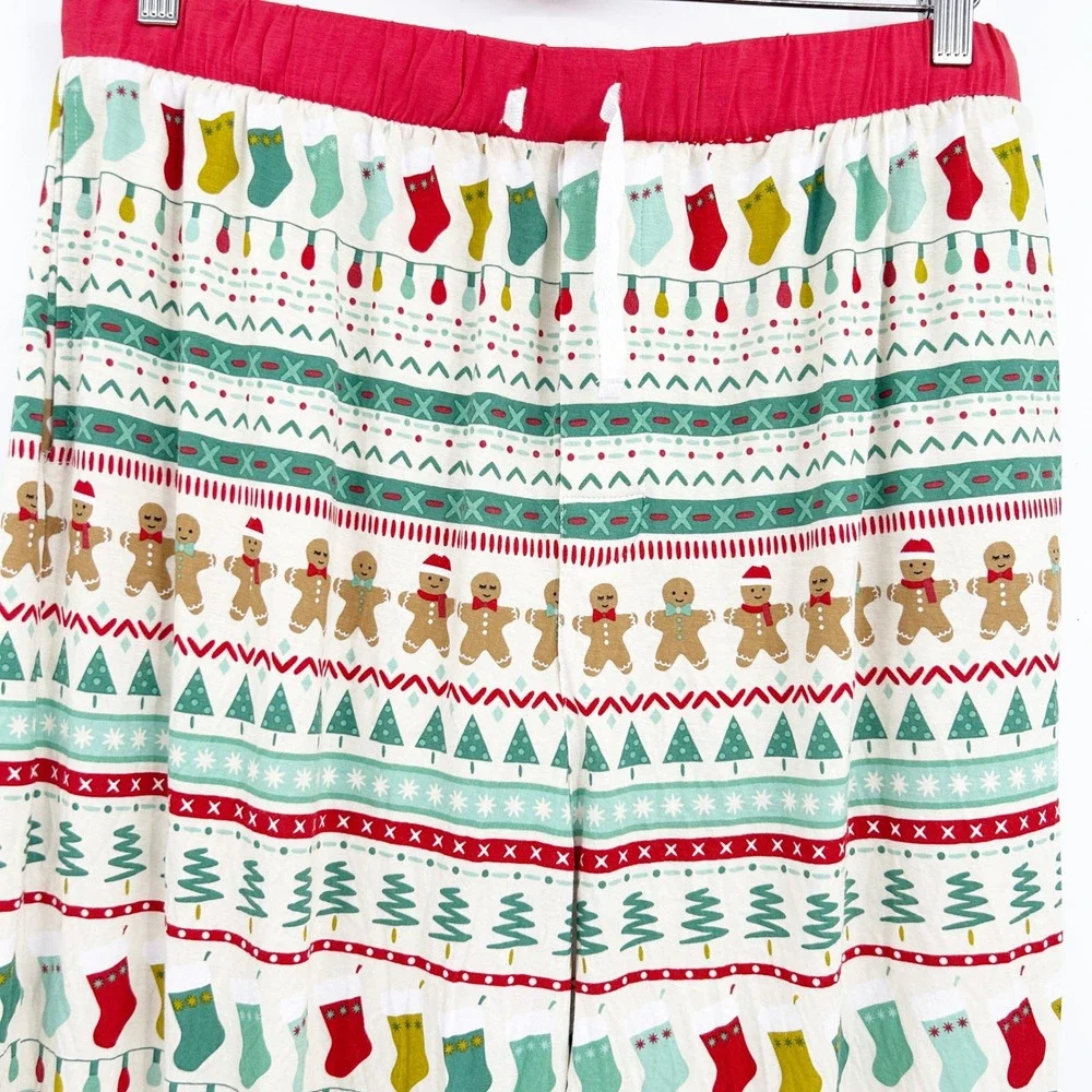 Little Sleepies Mens Christmas Festive Fair Isle Bamboo Pajama Pants Size XXL‎